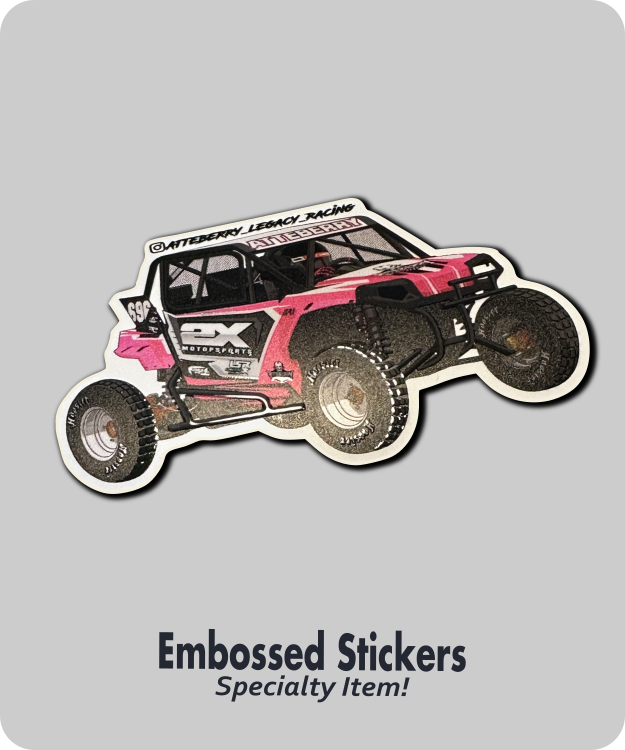 Embossed Diecut Stickers